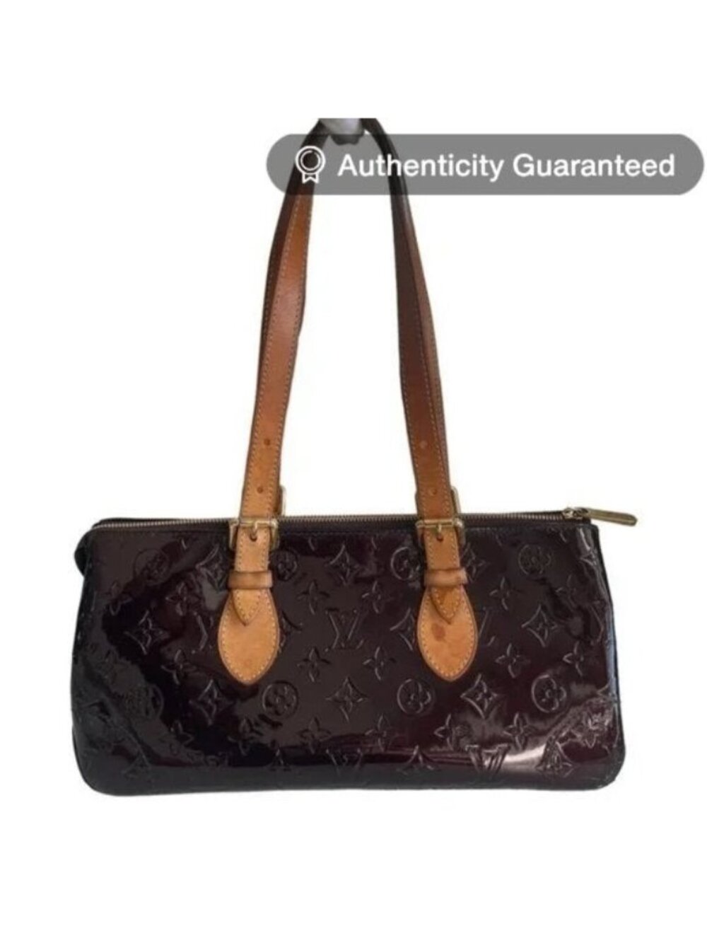 Louis Vuitton Vernis Rosewood Avenue Bag Monogram Tote Amarante